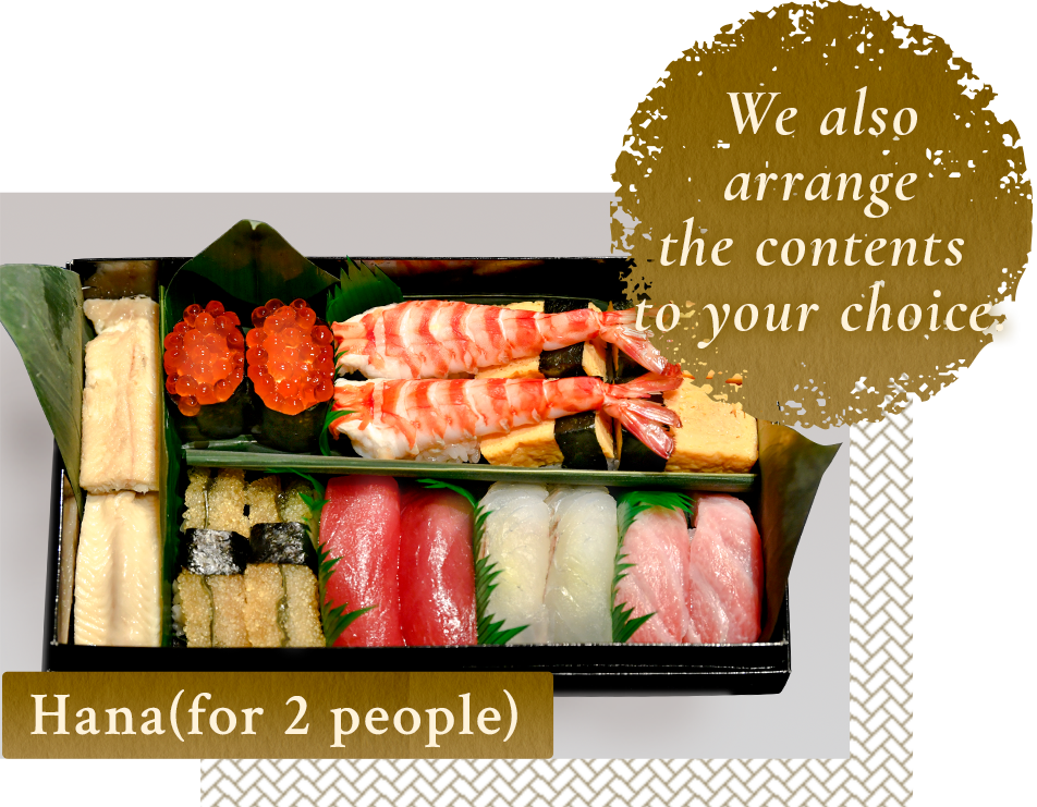 We also arrange the contents to your choice.